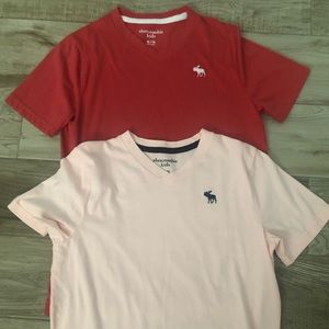 Boys Abercrombie T-shirts V-Neck Size M(13-14)